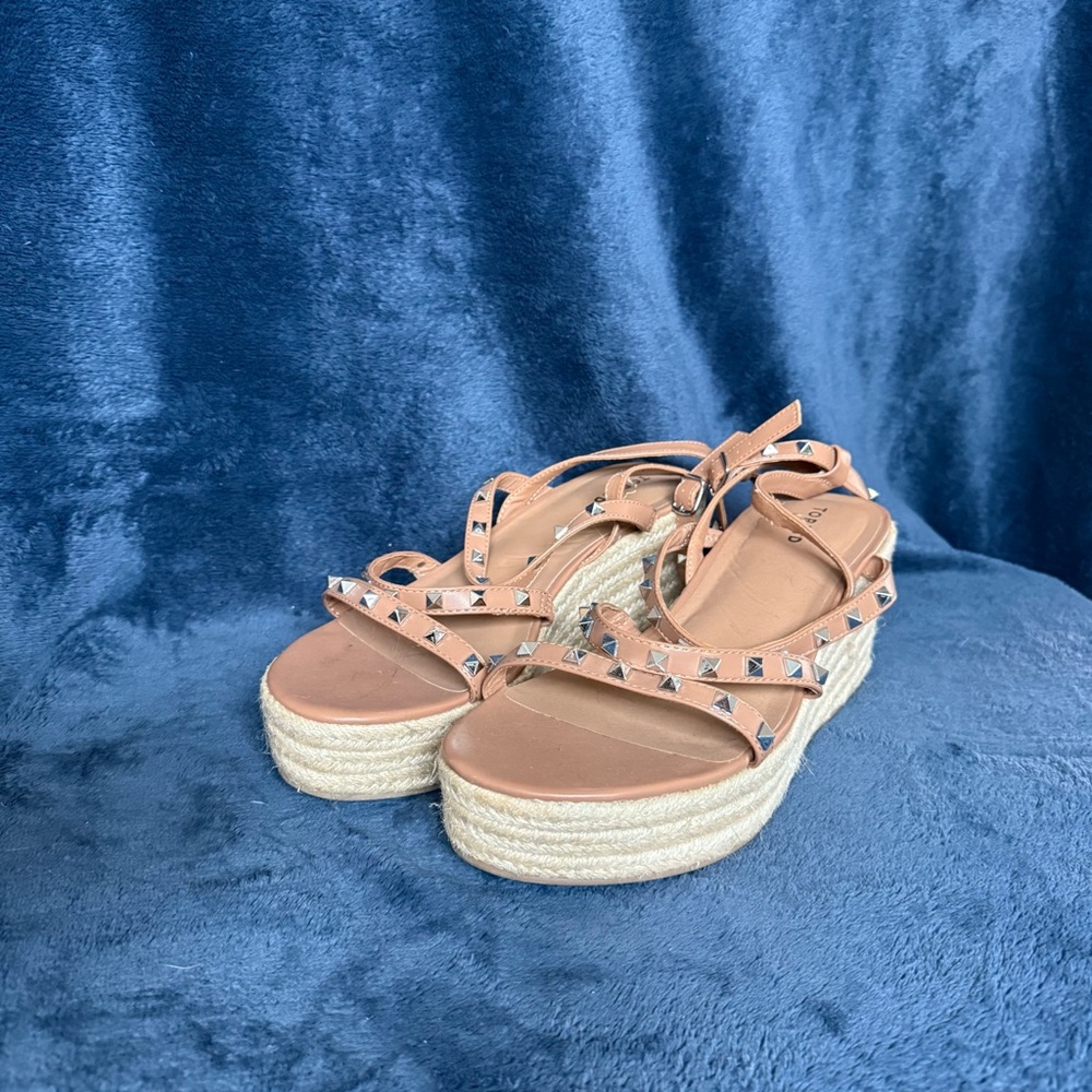 Torrid Tan Platform Shoes with studs